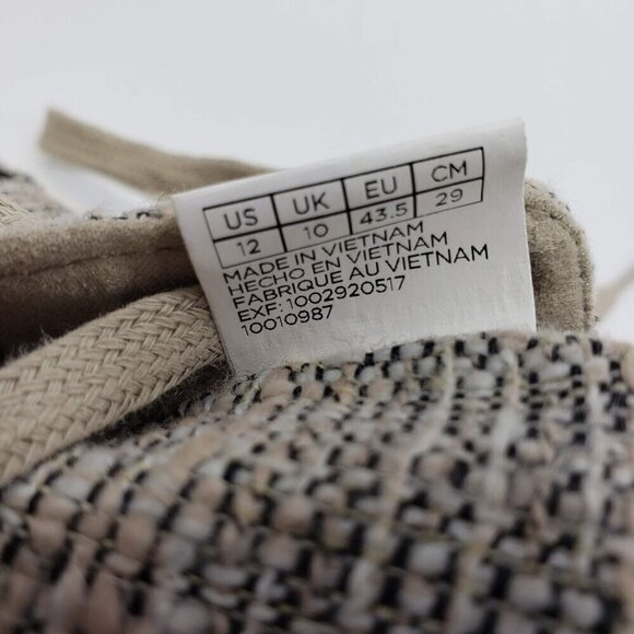 TOMS Del Rey Shoe Womens US 12 Oxford lace up tan multicolor canvas rubber - Picture 4 of 12